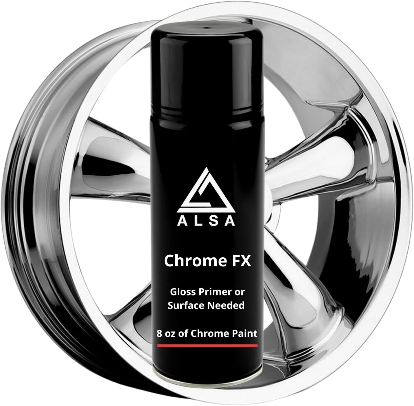 Genuine Alsa Chrome Paint - with Bonus Free Gloss Basecoat - True Mirror Finish - Scratch Resistant with No Topcoat Needed Guaranteed