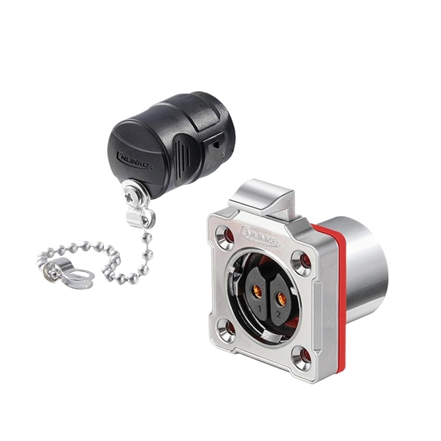 1Pcs Waterproof IP68 M24 Circular Connector 2 3 4 10 12 19 24 Pin BD24 Outdoor Panel Connector for Power Signal Equipments(Socket B,24P)