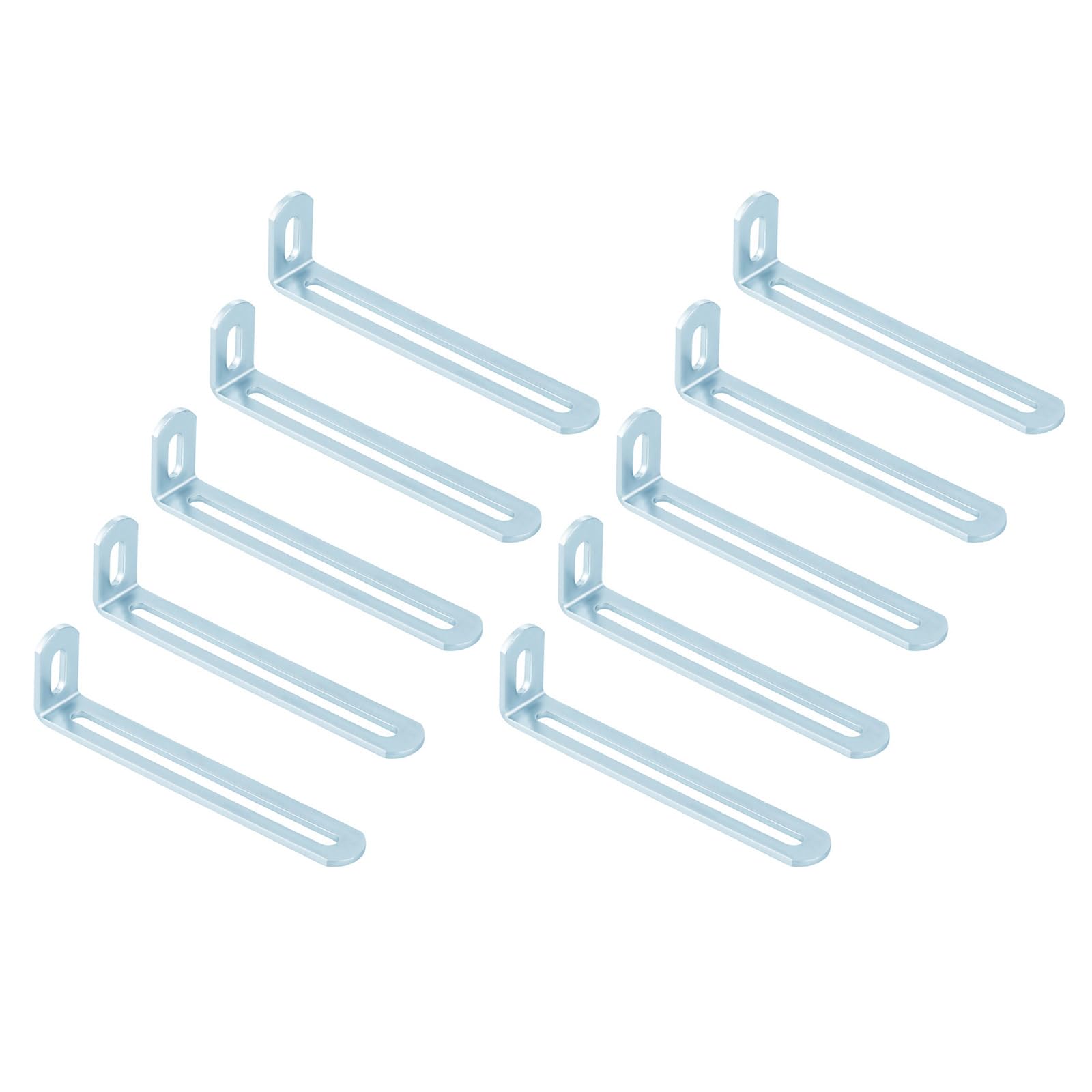 Shyyoulqe Multicolor 10Pcs L Shaped Right Angles Brackets Furniture Connector Quick Install Shelf Brackets For Fixing Furniture, Tables, Chairs Connector Protectors Shelf