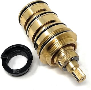 Cascada B-Type Thermostatic Cartridge Shower Mixing Valve with Washer Adjust the Mixing Water Temperature | Compatible with 4, 5, 6, or 7 Knob Thermostatic Valves | Hot & Cold Control