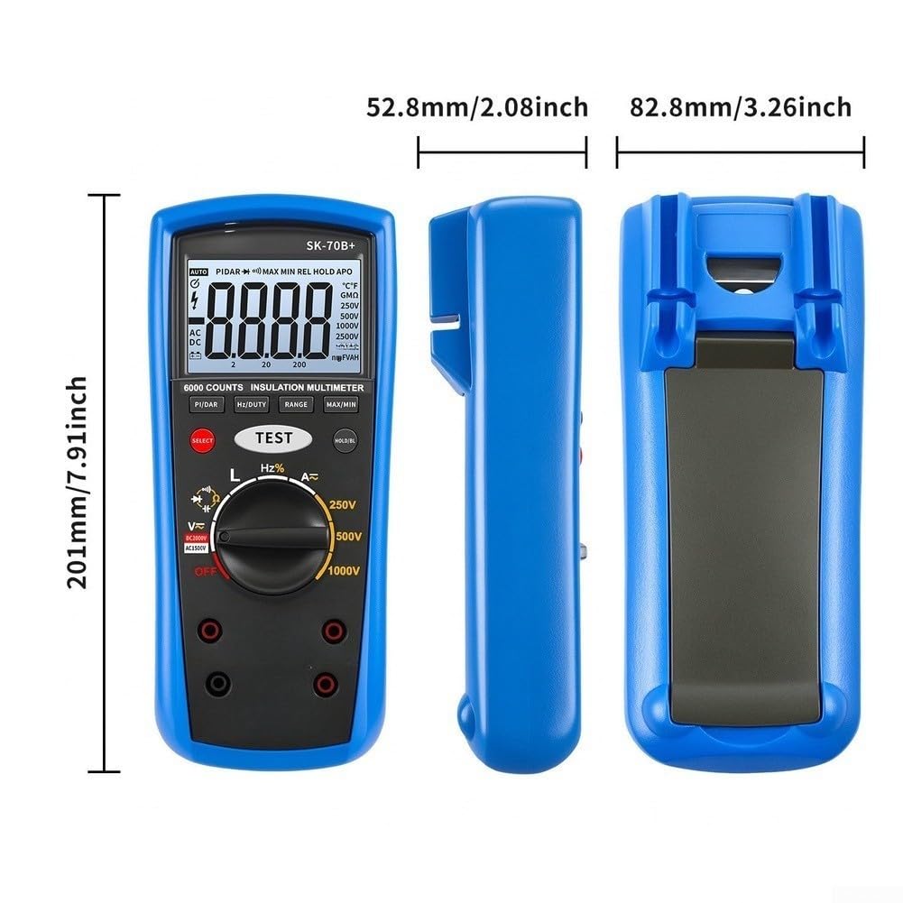 Isolationsmessgerät 1000V Digitalmultimeter 6000 Counts