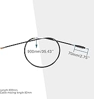 Vista 2 de GOOFIT Cable de embrague de 35.43 pulgadas con ajustador para motocross de 50 cc, 70 cc, 90 cc, 110 cc, 125 cc