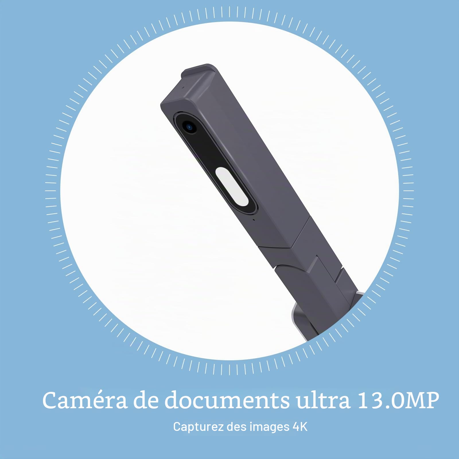 JOYUSING V50 HDMI/USB Dual Mode 13MP Document Camera/Visualiseur avec lumière pour projection en temps réel, apprentissage à distance, conférence Web, enregistrement vidéo, démonstrations en direct