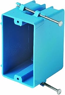 Lamson B118AR-UPC Carlon Single Gang Box With Nail Pack of 3