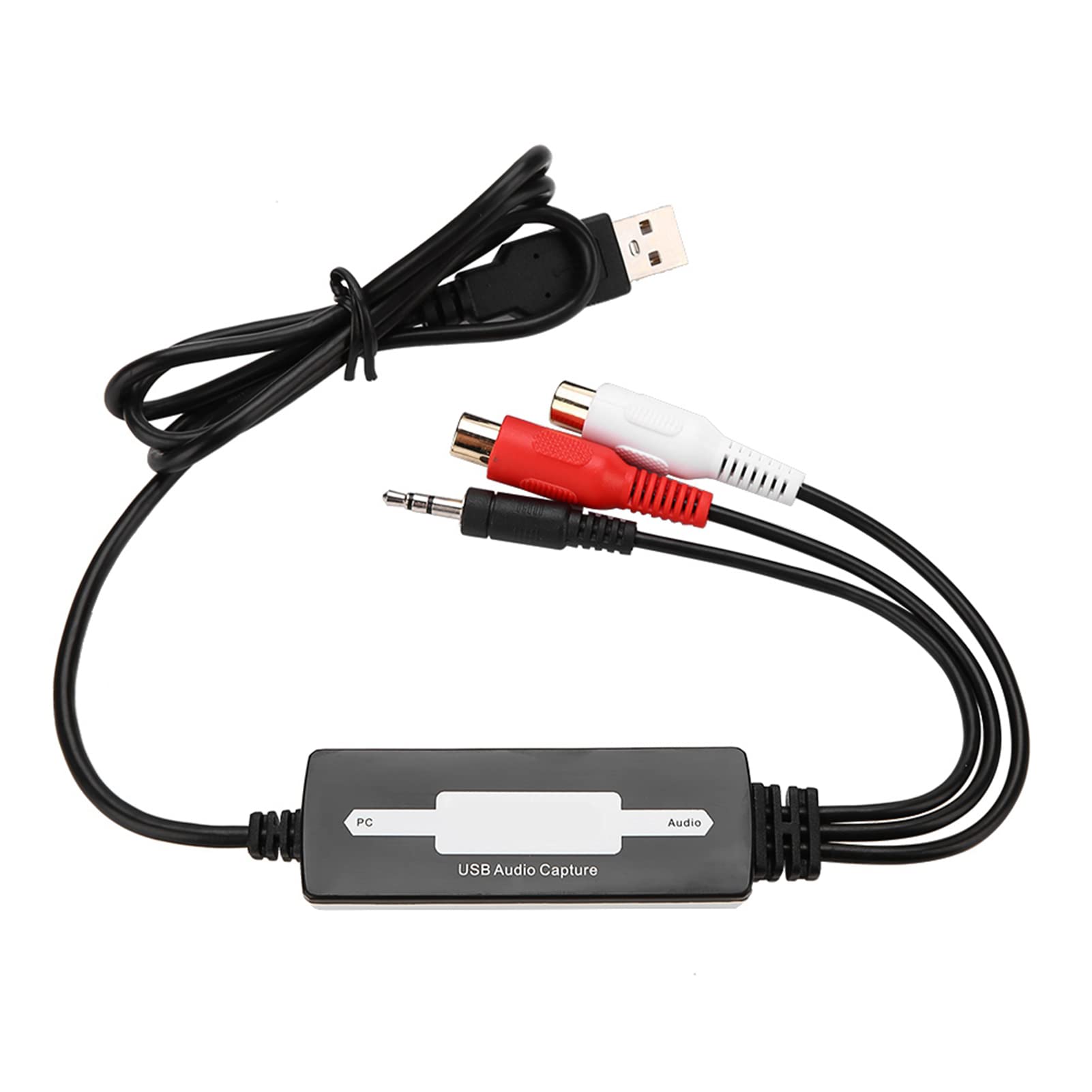 Fockety Adattatore USB Conveniente Strumento di Editing Convertito Cassette di Giradischi in Mp3/wav, per Podcasters