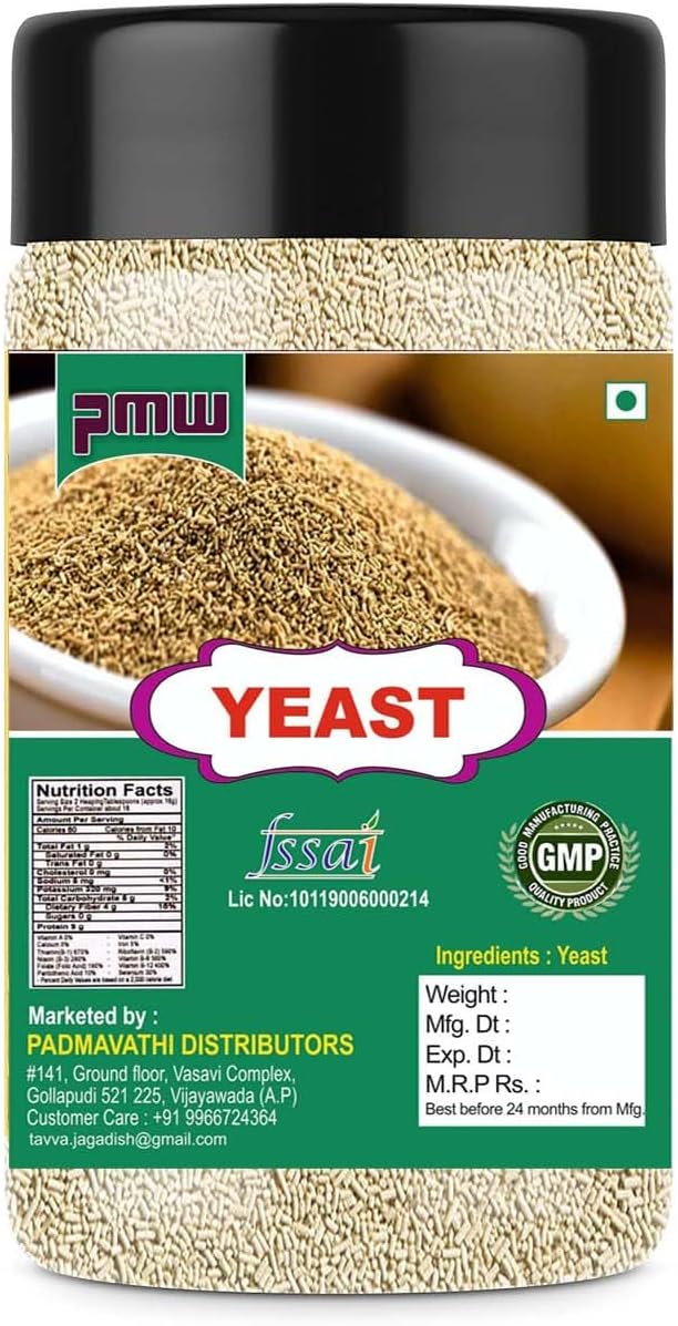Pmw - Export Quality - Instant Dry Yeast - New Jar Pack - Active Dry Yeast - Multiple Variations (100 Grams)