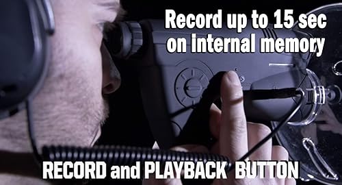 Miniatura 3 de Dispositivo de observación y escucha UZI UZI-OD 1, con rango de 300 pies y reductor de ruido, color negro