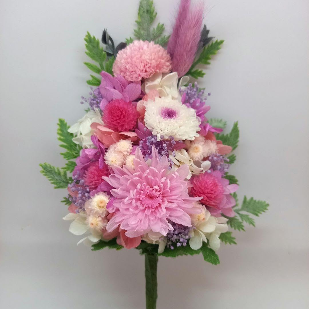 仏花 プリザーブドフラワー ピンク系 花器なし