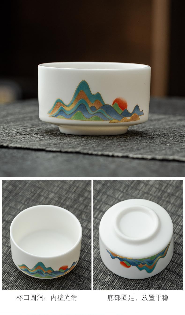 Chinese Style Ceramic Tea Set - Complete Set for Tea Lovers and Tea Ceremonies-set1