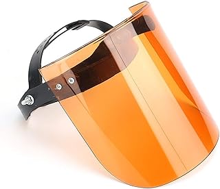 LEIKEGONG Semicerrado De Plexiglás Careta Proteccion Anti-impacto, A Prueba De Salpicaduras, Reutilizable (2 Piezas) (Color : Brown, Size : A)