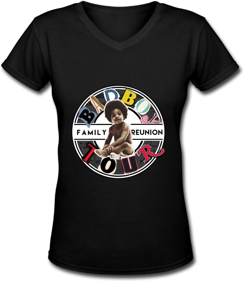 Love Puff Daddy 2016 Bad Boy Family Reunion Tour Logo V Neck T Shirt For Women