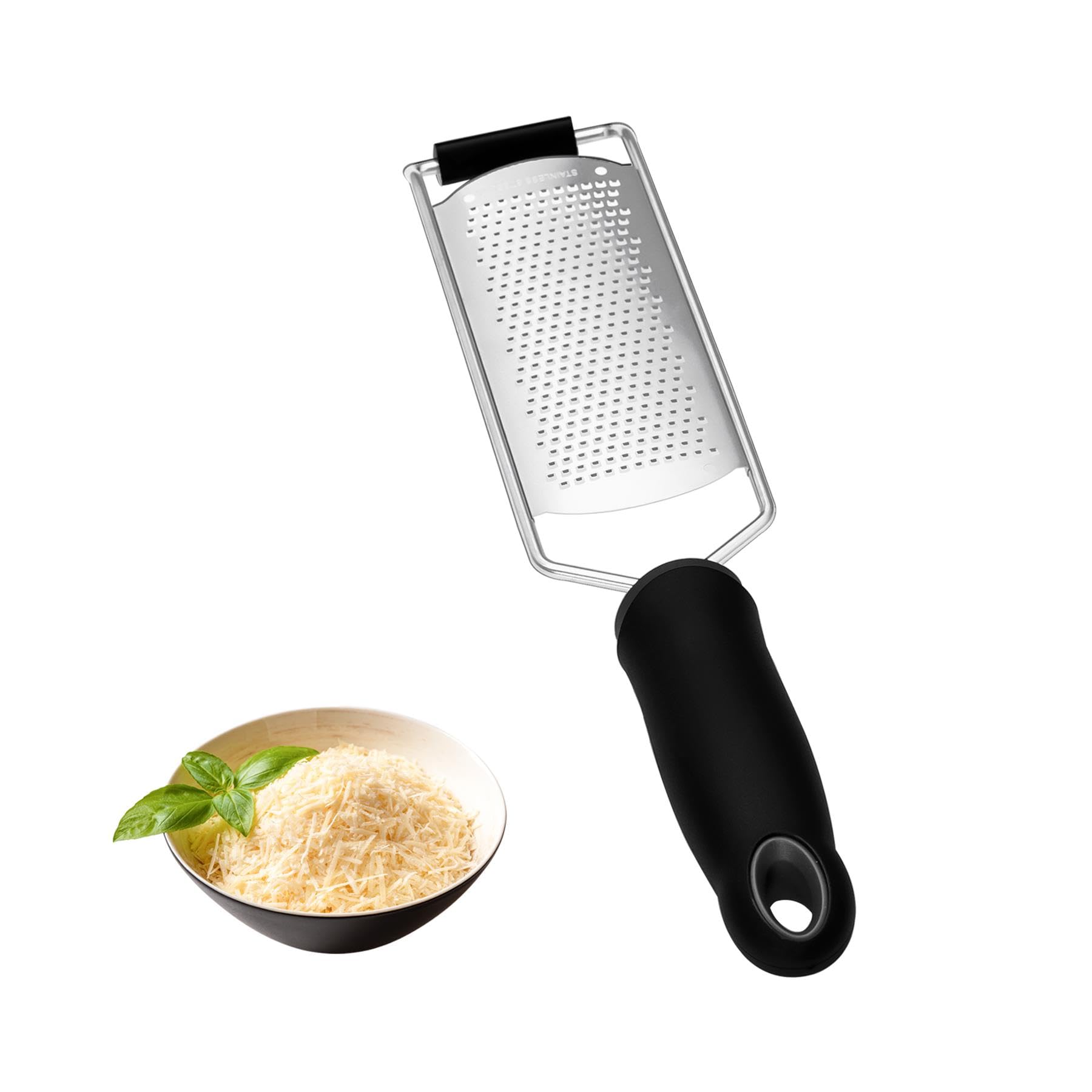 Food Grater Stainless Steel Zester Grater With Non Slip Base Large handle