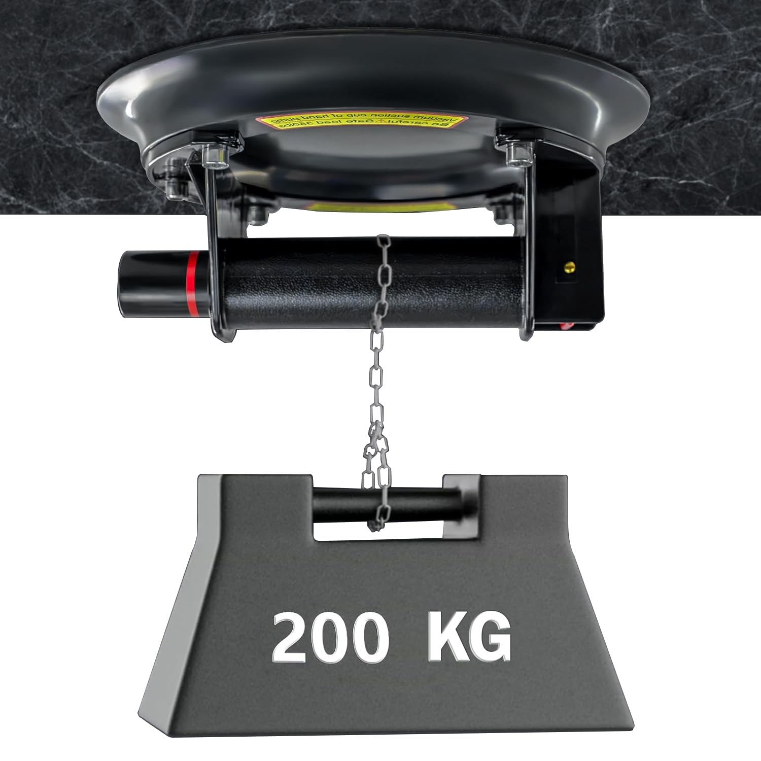 2 Piezas 8" Ventosas para Cristal 200KG, Ventosa de Vacío con Caja de Transporte