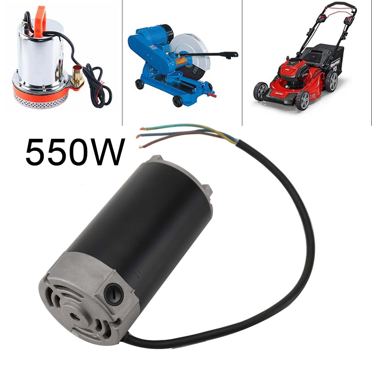 Mini Moteur de Tour, Moteur Electrique 220v 550w 6000RPM/m, Haute Vitesse à Couple élevé, Moteur de Remplacement pour Tours équipements de machines