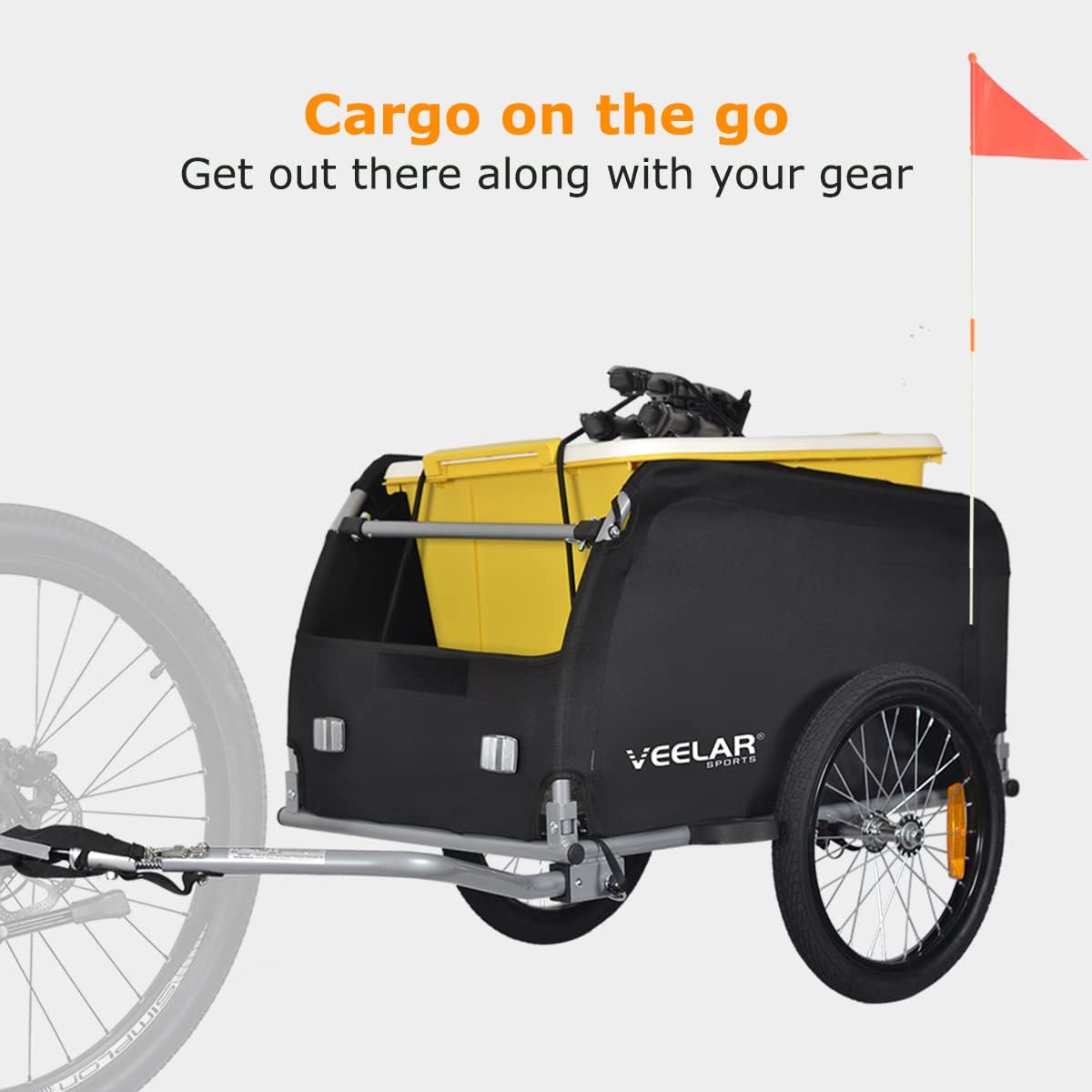 21/mo Finance Veelar Sports Cargo Bike Trailer, Bicycle Utility