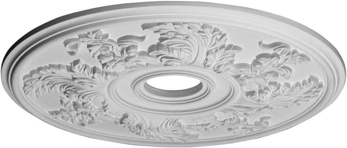 Nеw Dеаl Ekena Millwork CM23AC Acanthus Twist Ceiling Medallion, 23 5/8OD x 4 5/8ID x 1 7/8P, Factory Primed Blасk Frіdау - 50% оƒƒ Ekena Millwork CM23AC Acanthus Twist Ceiling Medallion, 23 5/8OD x 4 5/8ID x 1 7/8P, Factory Primed