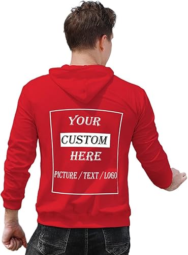 Miniatura 3 de Sudadera con capucha personalizada para hombres y mujeres, diseña tus propias sudaderas, sudadera con capucha personalizada, añade texto de foto al