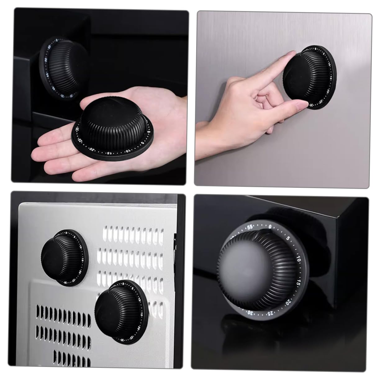 Artibetter 4piezas Temporizador Mecánico Inoxidable para Cocina Cronómetro De y para Cocinar y Asignaciones Diseño Elegante y