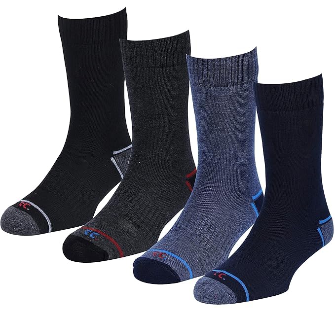 Advance Men's and Womens Active Cushion Extra Durable Multi Colors Socks Set of 4-image-18