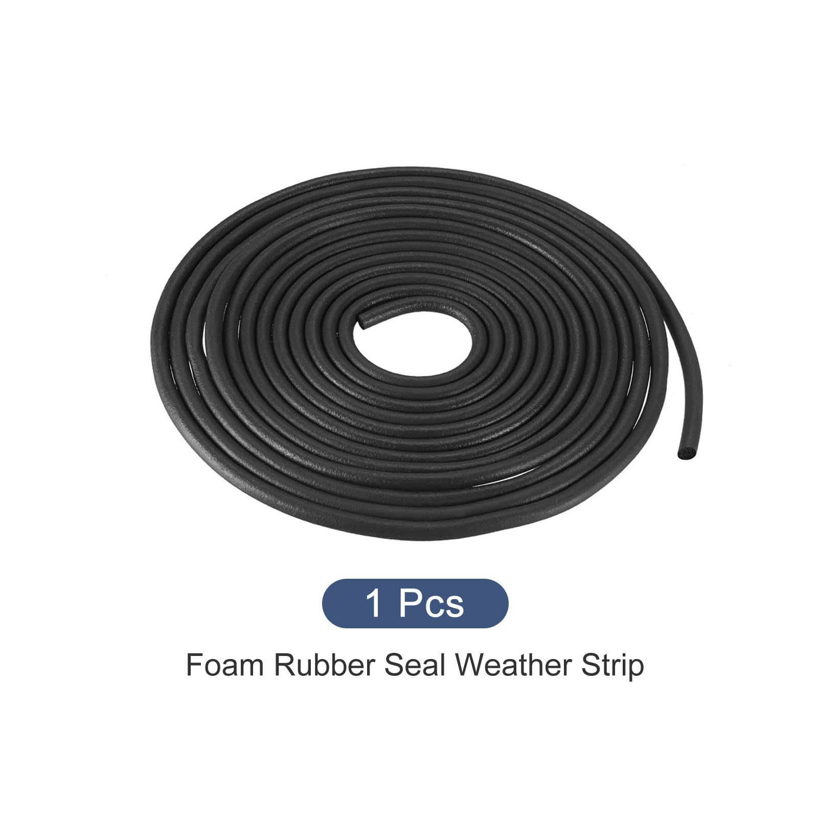 Joint Etancheite Montre METALLIXITY Nitrile Solide Intempéries Joint Bande (4mm Diamètre X 6m Corniere Aluminium Noir