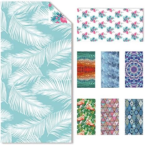 cabanana Sand Free Beach Towel - Microfiber 32 x 64 Inch Quick Dry Lightweight Towel for Travel Sports Pool Swimming Bath Camping Yoga Girl Women Adults (Island Fern)