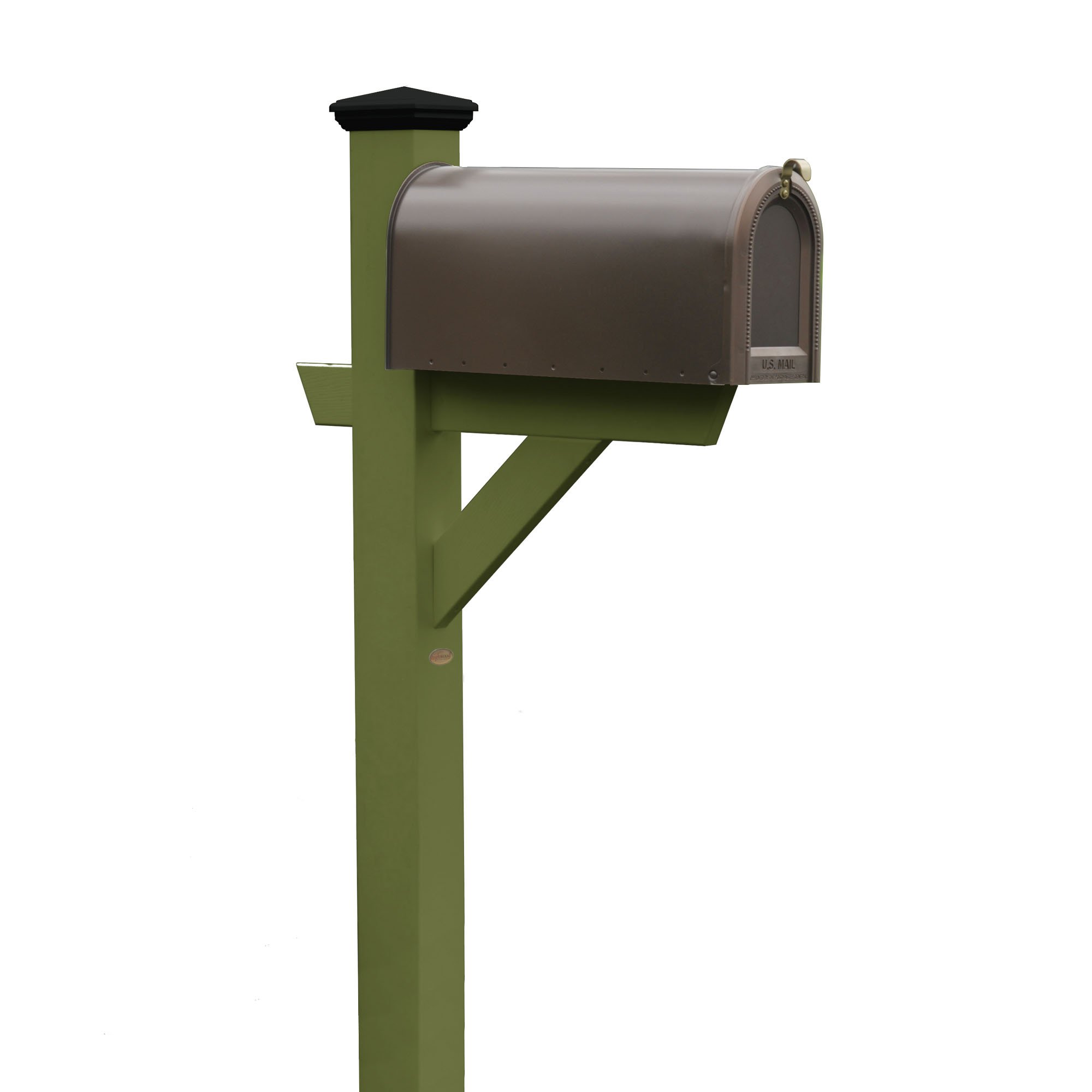 highwood AD-MLBX1-SGE Hazelton Mailbox Post, Dried Sage