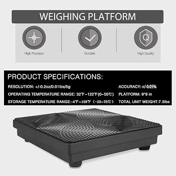 220LB High Accuracy Electronic Digital Refrigerant Charging Weight Scale with Case, A/C HAVC Refrigerant Charging Scale for Freon Refrigerant Recovery Tank