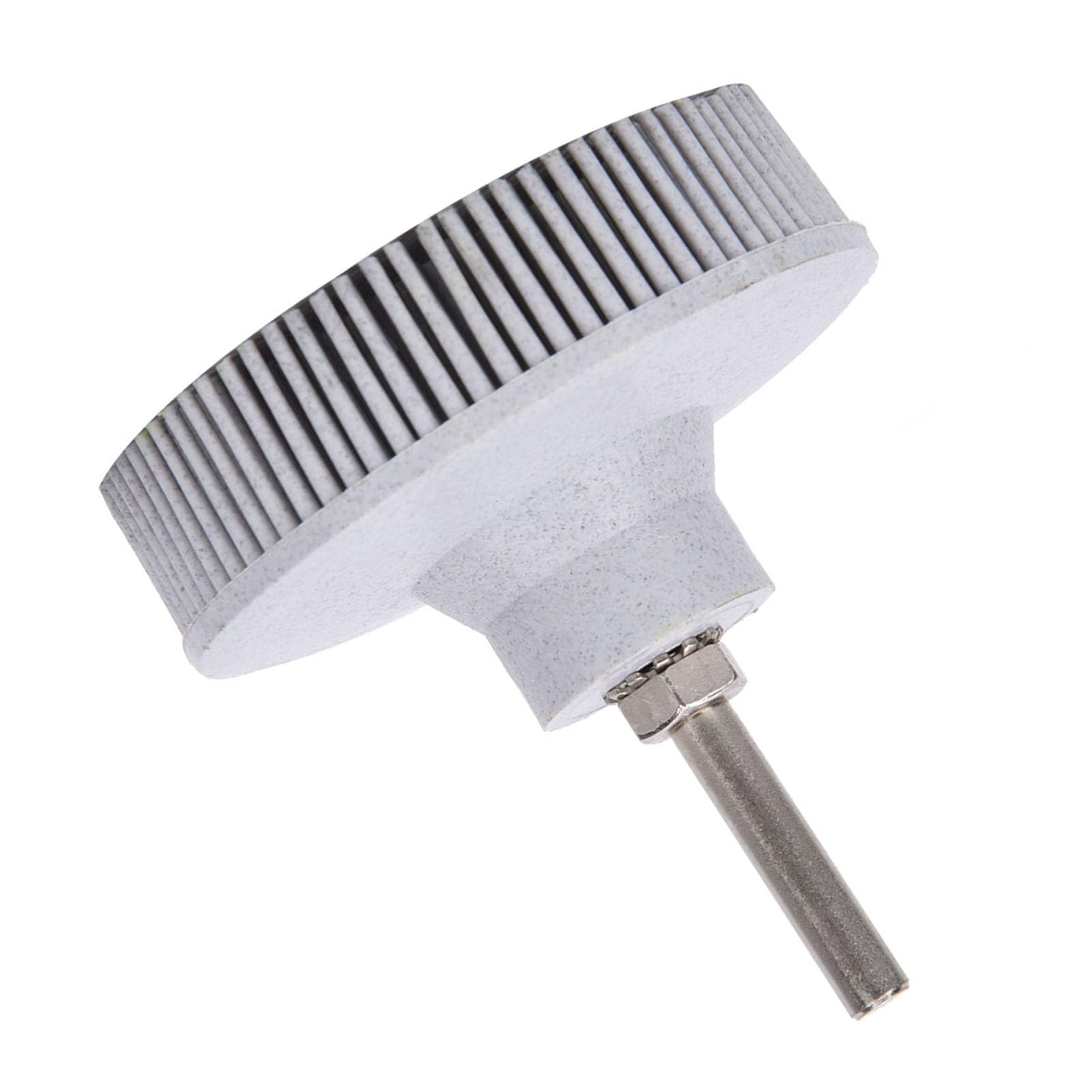 Disque à Poils Disque à Poils de 3 Pouces Brosse Abrasive en Caoutchouc émeri Ébavurage Meule de Polissage, Disques à Poils (Blanc)