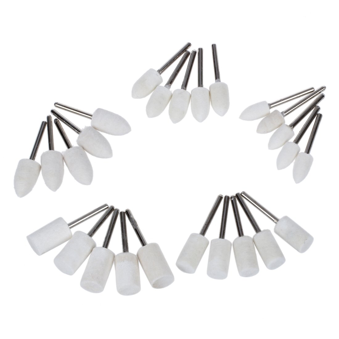 Xujian As Shown 25Pcs Felt Polishing Buffing Pad Set For Accessories