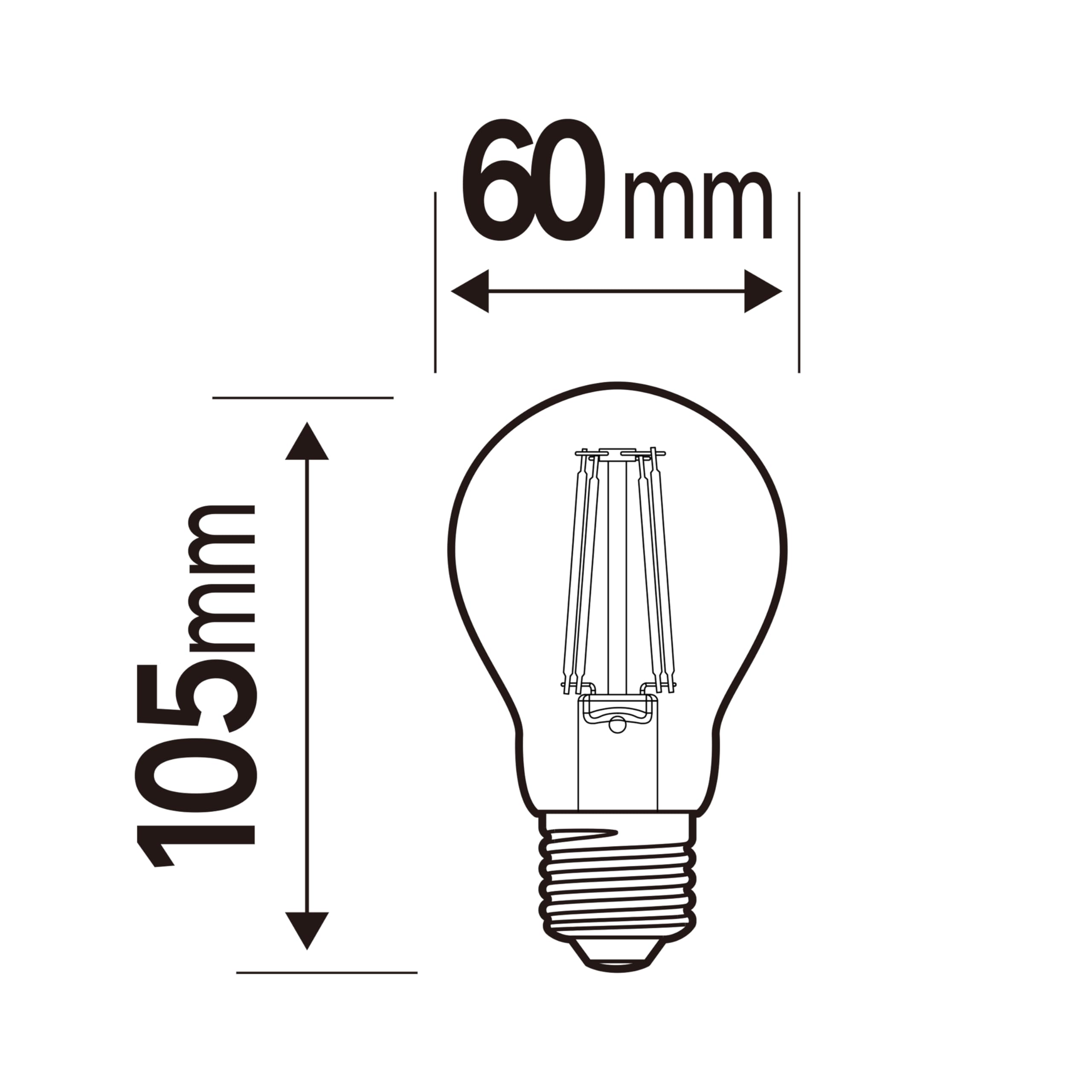 LEXMAN - 18er-Set LED-Lampen - 18 x LED Glühbirnen E27-806 LM - 5,9W entsprechend 60W - Ø 60 mm - 2700K - Warmweiß