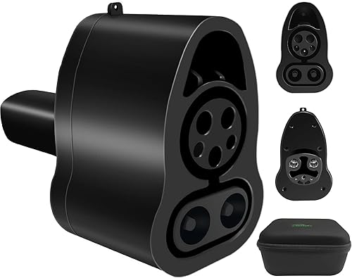 Adaptador de cargador CCS1 a Tesla para Tesla Model 3 Y S X, clasificado 175-250KW 250A CCS Combo a Tesla Adaptador DC Carga rápida para Tesla Model