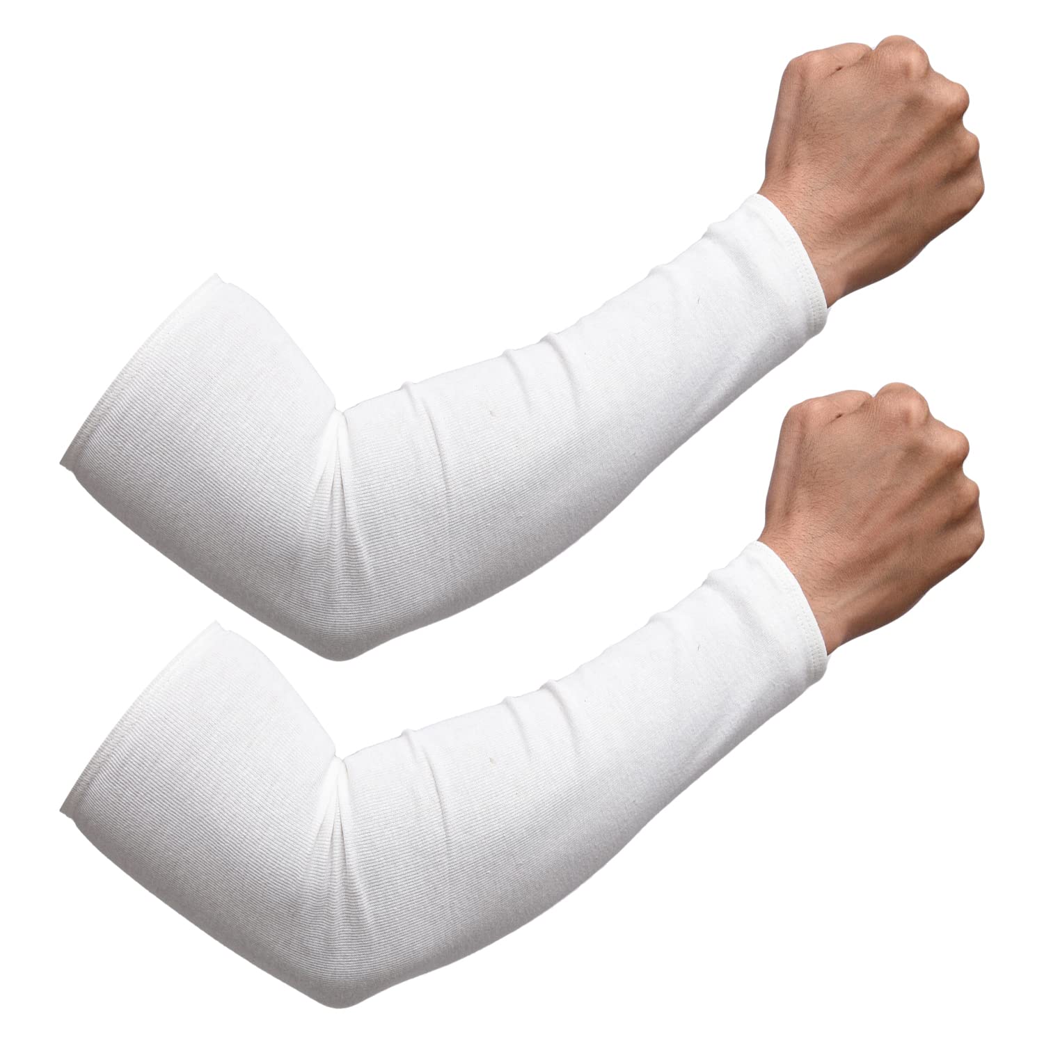 Kuber Industries Full Arm Sleeves Cotton Summer Arm Sleeves