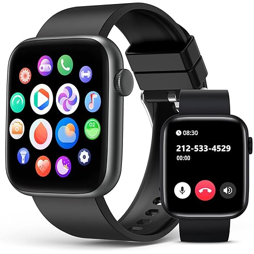 EarlySincere 2024 Smart Watch for Men Women with Bluetooth Call,1.9'' HD Full Touch Screen Fitness Watch, Smartwatch with IP67 Waterproof with Blood Pressure Sleep Monitor for Android and iOS
