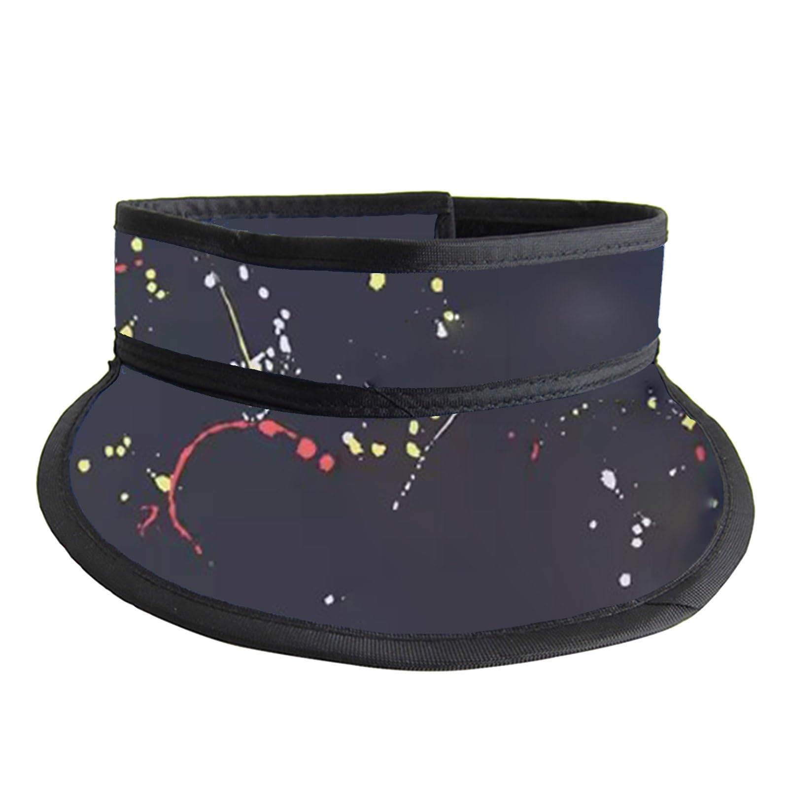 Black X-ray Protective Thyroid Shield Collar W/Adjustable Hook and Loop Fastener, Dental Radiation Protection Lead Collar(0.5 mmpb)