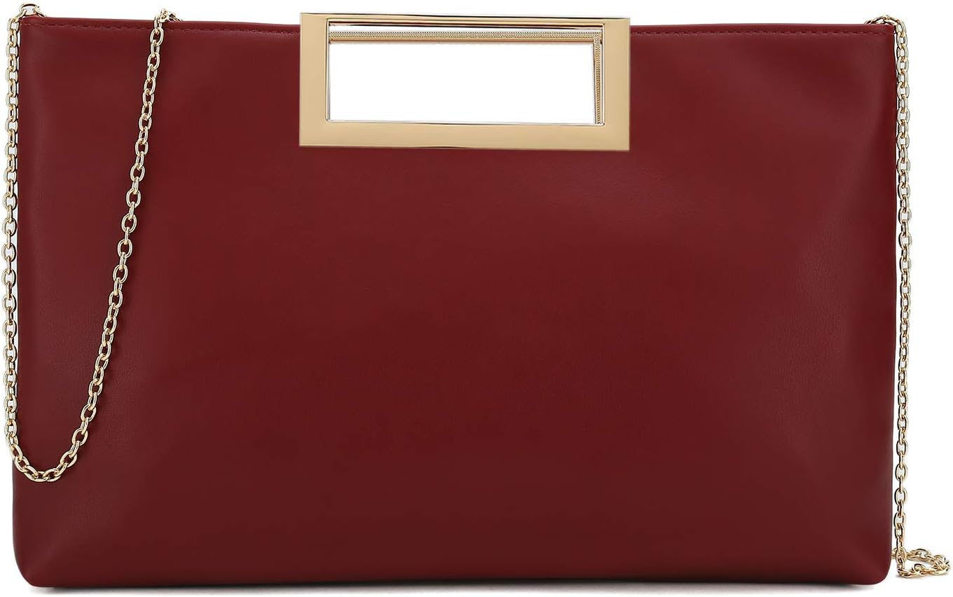 - Fashion PU Leather Handbag Stylish Women Convertible Clutch Purse