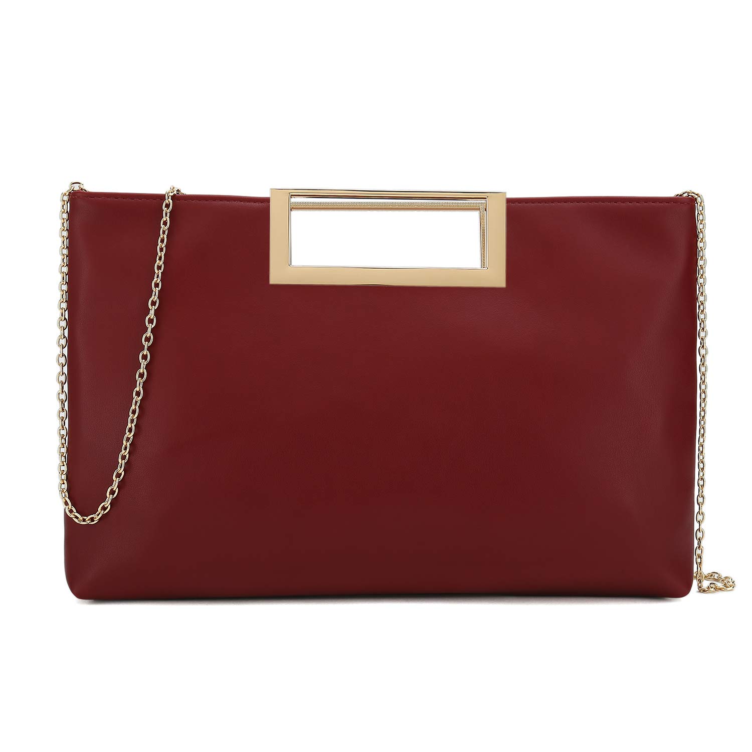 - Fashion PU Leather Handbag Stylish Women Convertible Clutch Purse