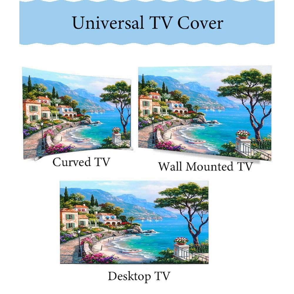 BLUEZY Housse de Télévision Anti-poussière Universelle pour écran LCD LED 55 pouces
