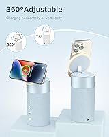 Vista 4 de COLSUR Bluetooth Speaker, Magnetic Wireless Charger, Bluetooth Speakers with Night Light, 2 in 1 Wireless Charging Station for iPhone