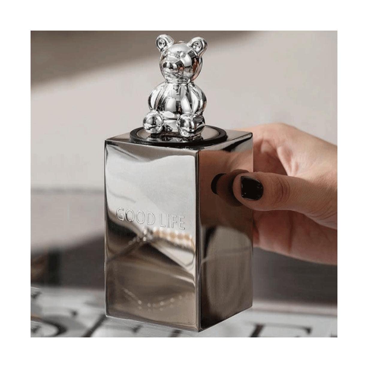 Wdwdw Square Toothpicks Dispenser Toothpick Box Stainless Steel Holder Pop-Up Automatic Holders Container Push Type Portable