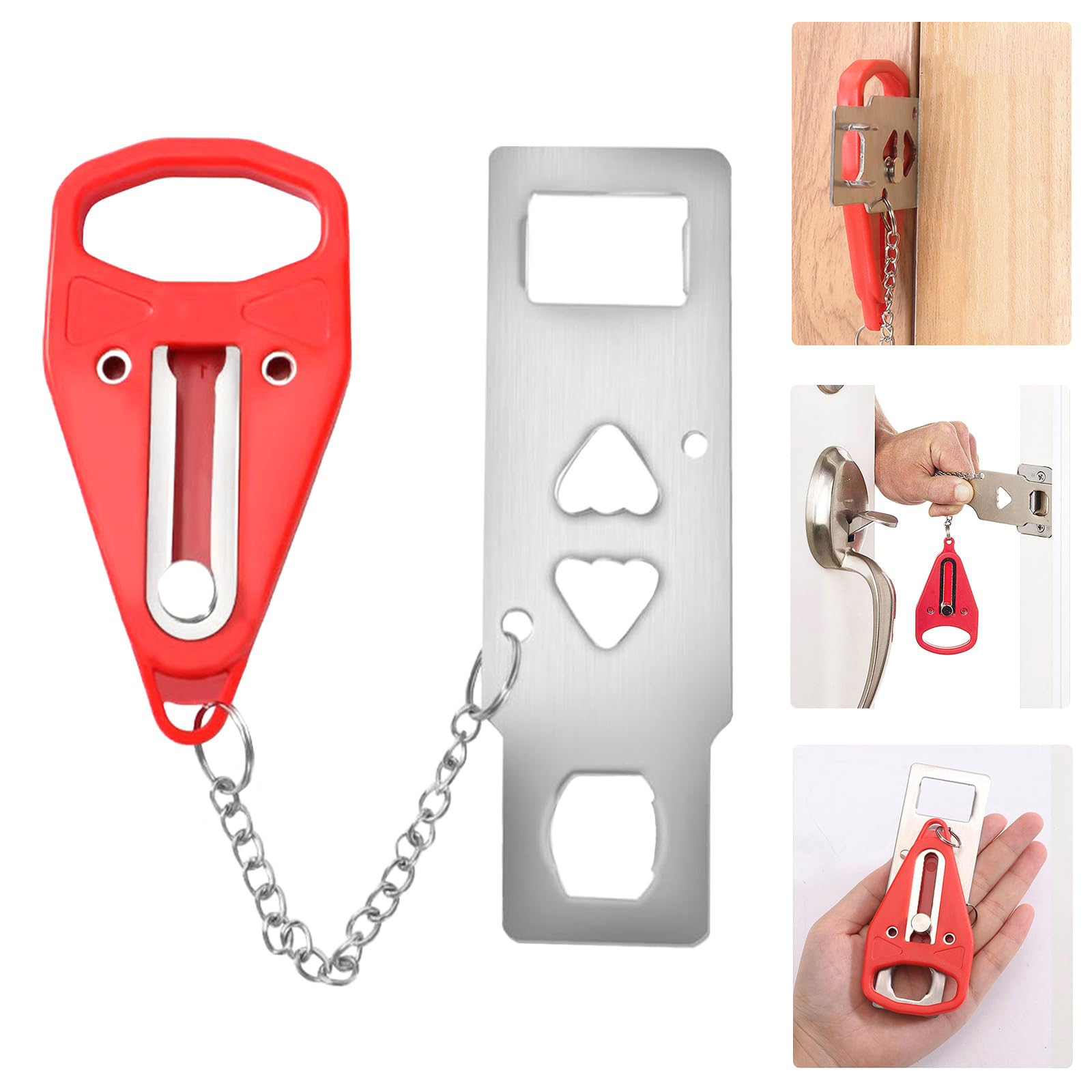 2-Pack Portable Travel Door Lock - Heavy Duty Security For Hotels & Apartments