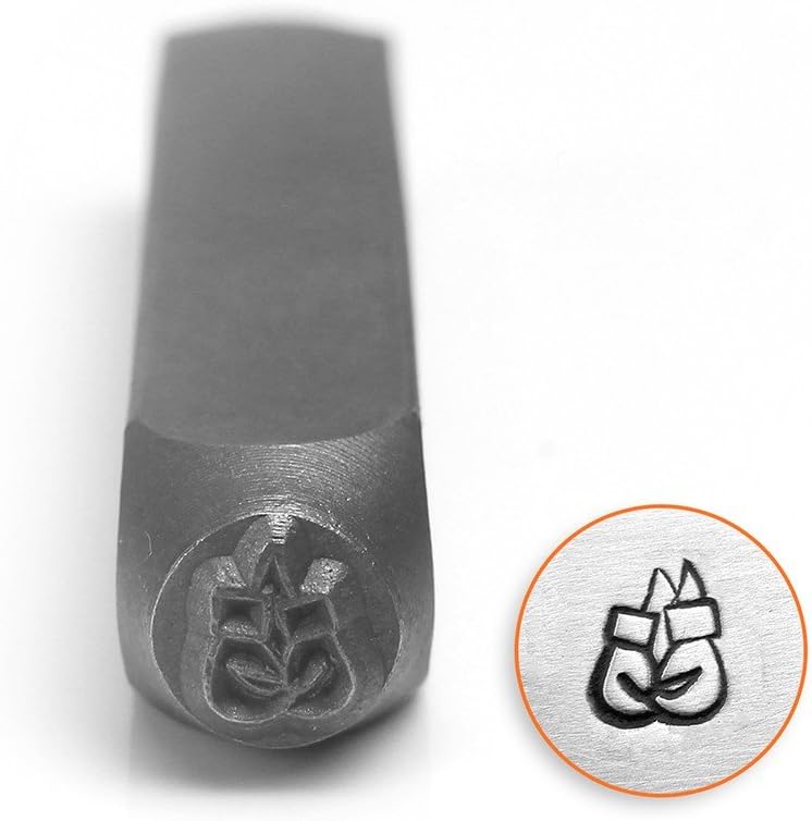 ImpressArt, Metal Jewellery Design Stamp, Boxing Gloves, 6mm