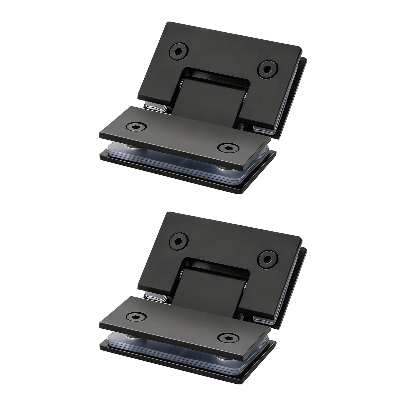 Elnwnnkc 135 Degrees 2Pcs Modern Bathroom Door Hinges Stainless Steel Glass Cabinet Clip Frameless Doors Hinge Hardware Shower Hinges Bathroom Hinge