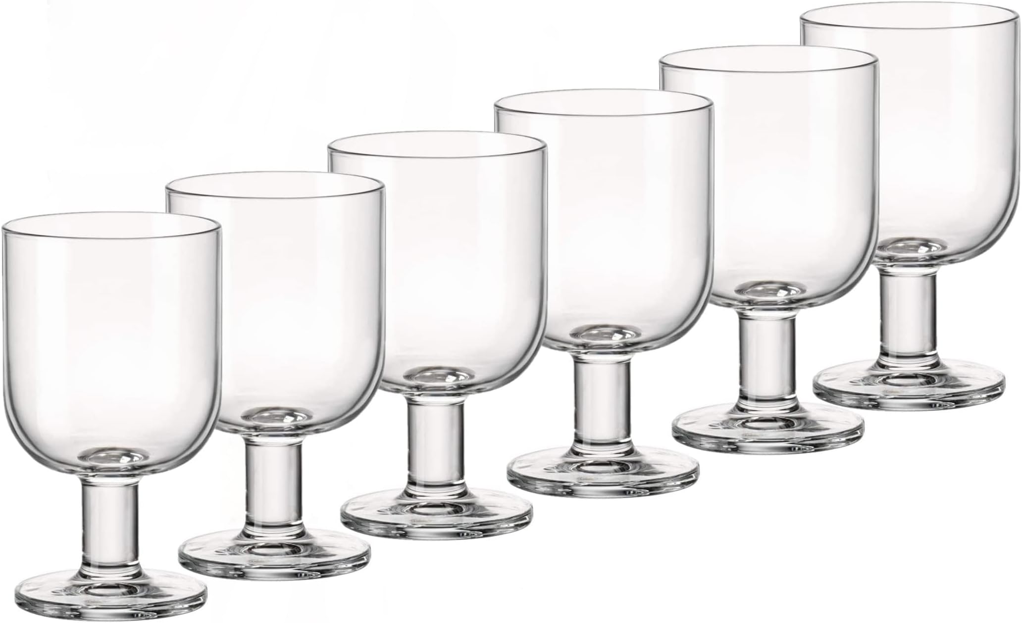Bormioli Rocco Hosteria 091229 Set of 6 Large Gl, Glass, 28 cl