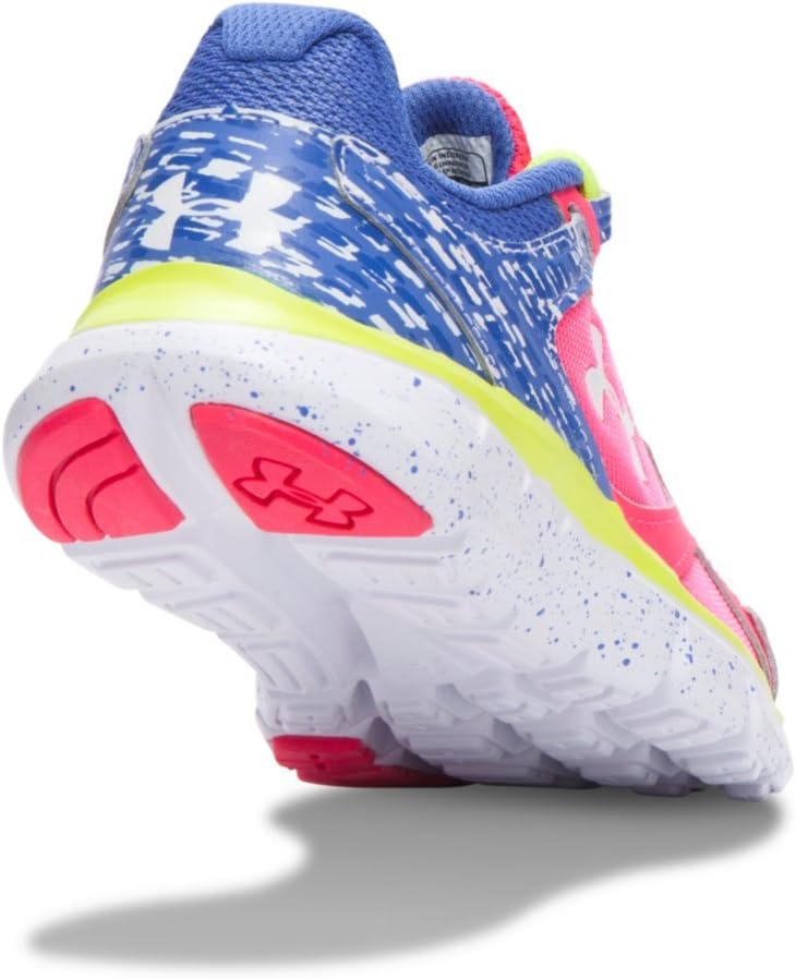 Under Armour Kids Girl's UA GPS Velocity RN GR (Little Kid) Harmony Red/Mirror/White Athletic Shoe