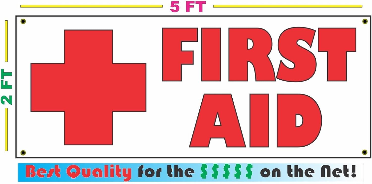 First Aid 2x5 Banner Sign