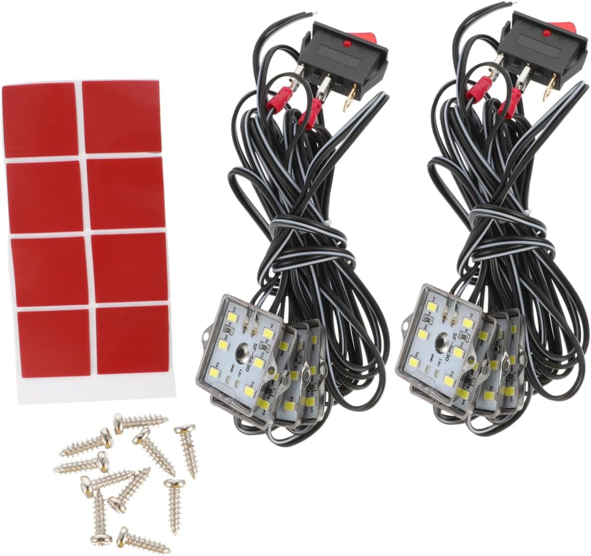 Waterproof Led Lights for Truck 10pcs 6000k Strip Ip67 Fit Pickup Bed Rv Boat 12v Easy Install