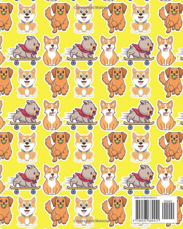 BLANK STICKER BOOK: A Blank Permanent Sticker Book For Kids | Could Also Be Used As Activity Or Scrap Book | Dog Theme Cover (Activity Book For Kids Ages 4-8 Years Old) image 3