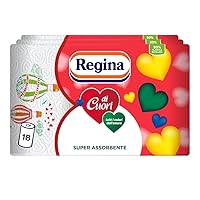 Regina Di Cuori Carta Cucina, 18 Rotoli a 2 Veli
