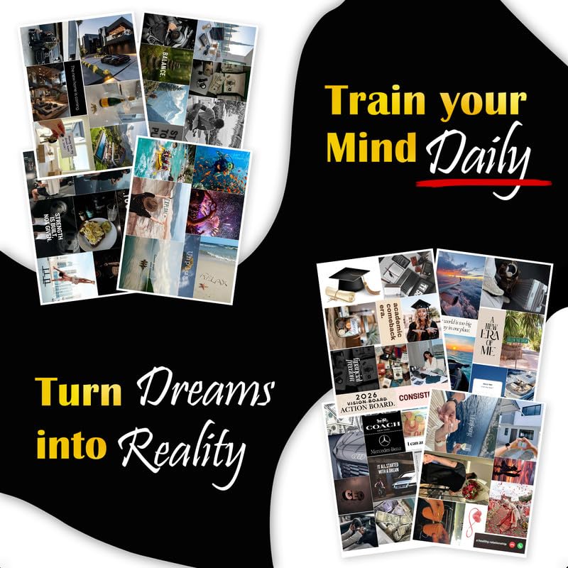 Image of CodersParadise Vision Board Kit 2026 (12x18) - 200+ Elements & Daily Affirmations - Aesthetic Manifestation Poster for Life Goals, Motivation, Positive Thinking & Bedroom Wall Decor