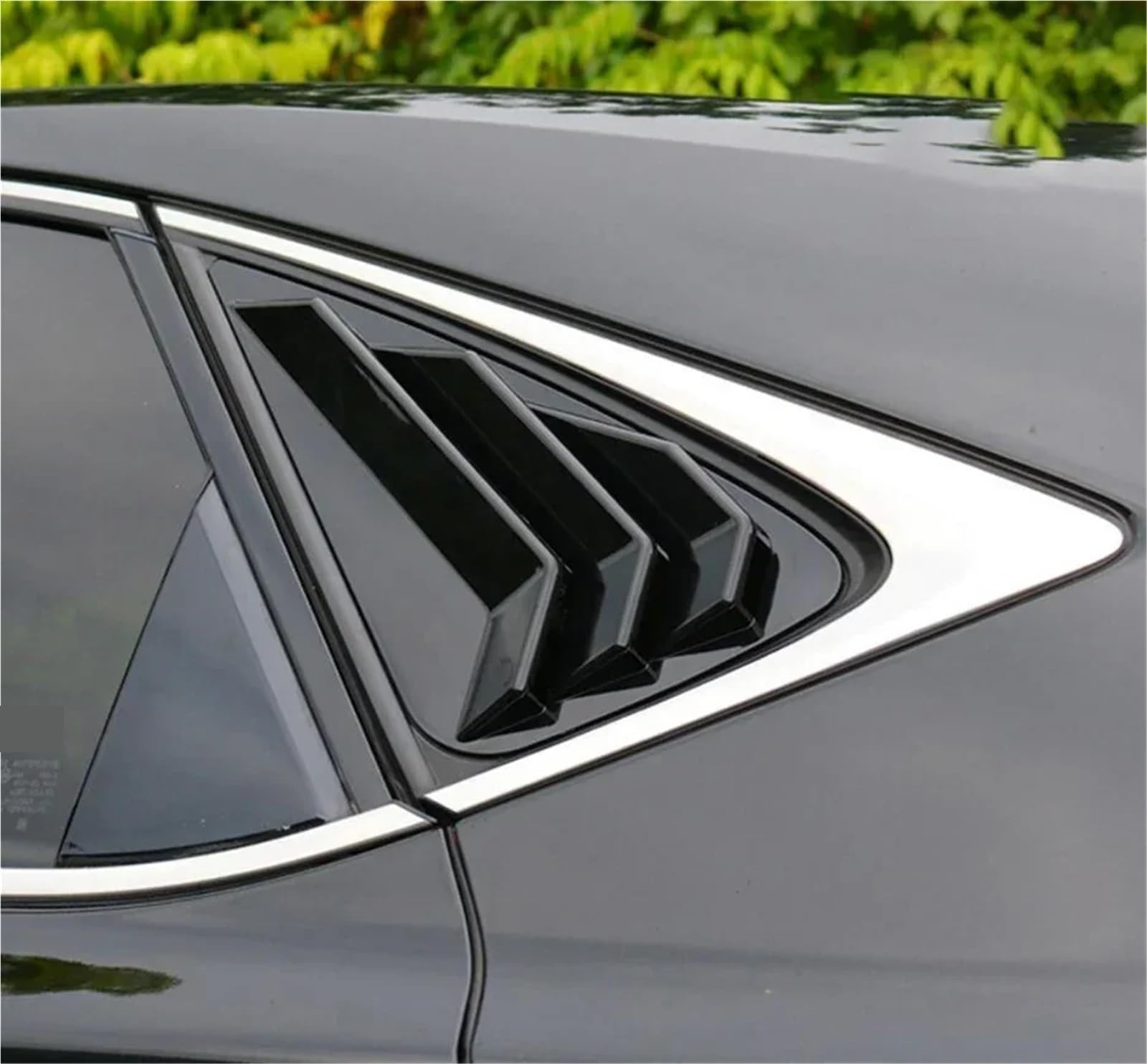 Zaluzje do okien bocznych Pasuje do Lexusa NX 2015-2021, osłona tylnej szyby, boczna żaluzja, naklejka ozdobna, wlot powietrza, ABS, karbon, auto Osłonę bocznej żaluzji samochodu(Carbon)